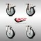 Service Caster 5 Inch 316SS Black Polyurethane Wheel Swivel Top Plate Caster Lock Brakes, 2PK SCC-SS316TTL20S514-PPUB-BLK-2-S-2 - alternate 3